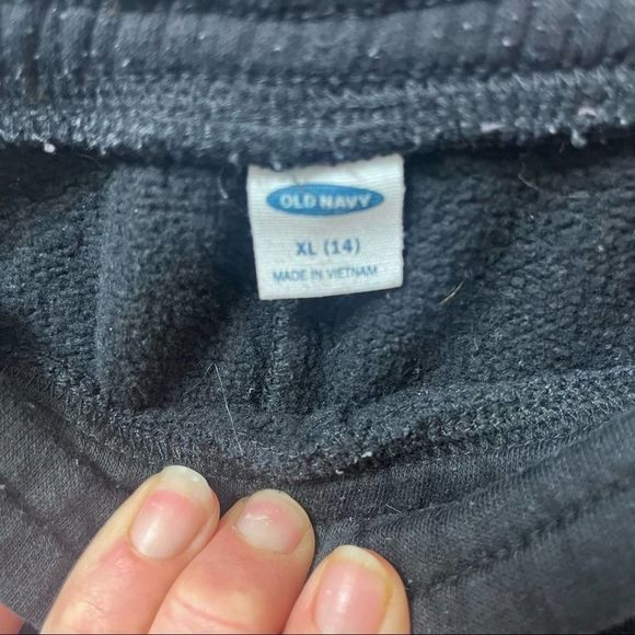 Old Navy, Girls Sweatpants, Size XL/14, Black - Picture 2 of 9